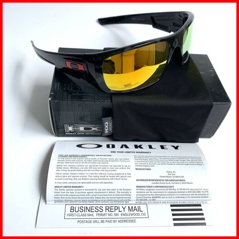 Oakley Crankshaft Fire Iridium Shadow Camo Sunglasses, Men's Fashion ...