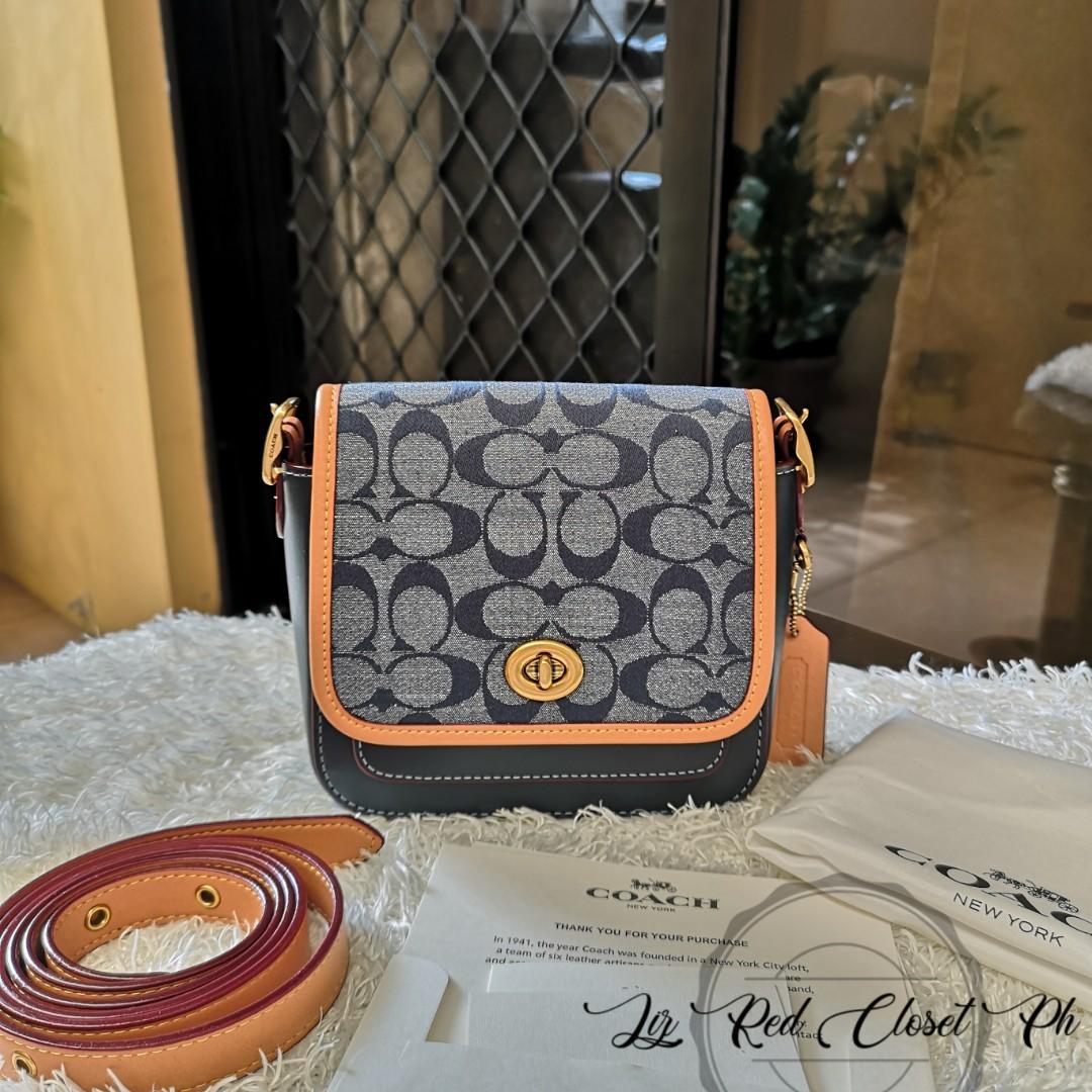 ON HAND Coach Rambler Signature Chambray Leather Crossbody Bag Women s Fashion Bags Wallets Cross body Bags on Carousell