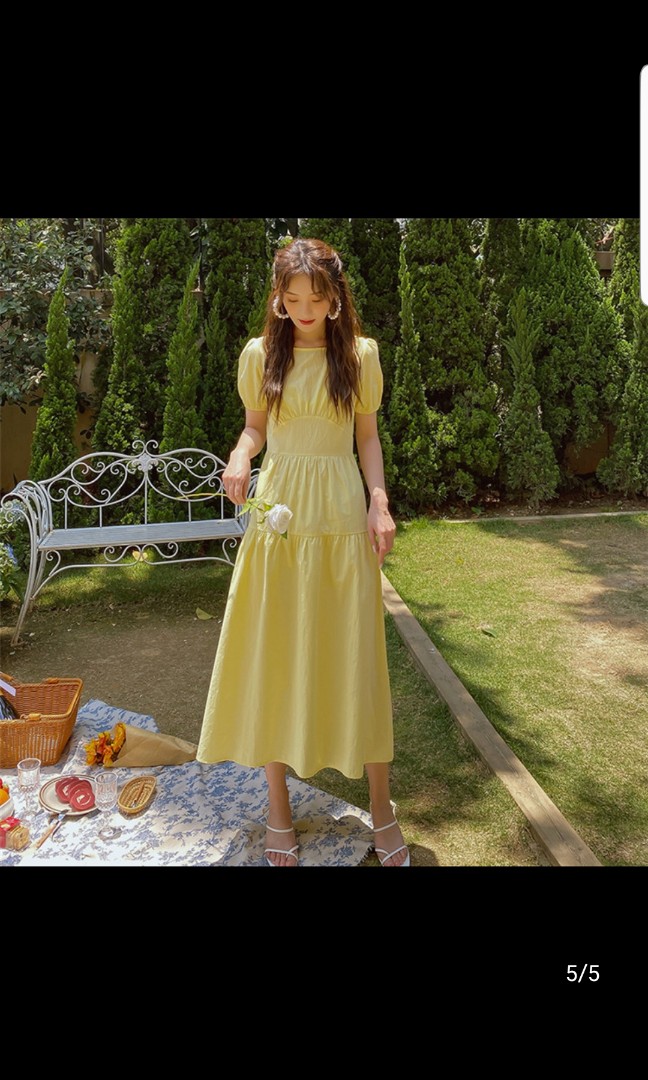 yellow after 5 dress