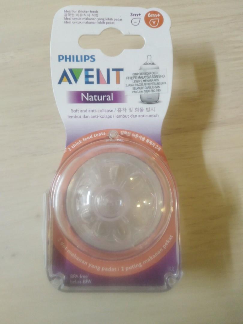 avent natural teats 6m 