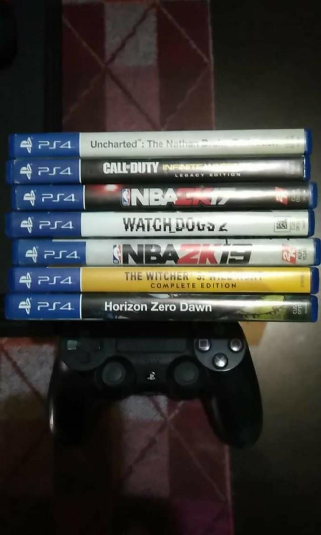 PS4 Pro 1TB with 2 dual shock controllers + 6 games (Category: PlayStation) located in Manila. Submitted by tajealovess15 (Listing ID 1027626818, Image 3). Description: PS4 PRO 1 TB + 2 DUALSHOCK CONTROLLER + 6 GAMES complete with box PHP 24000 all in (negotiable).