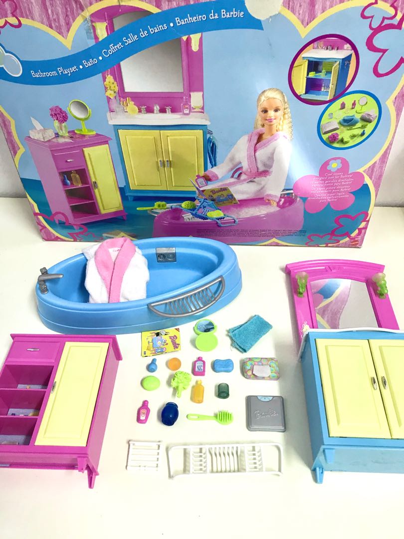 Barbie shop bathroom sets