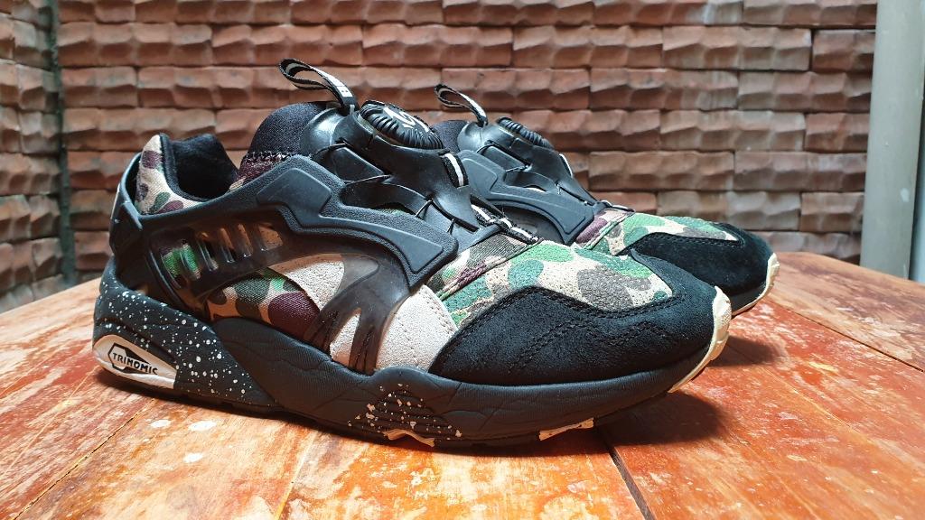 puma disc blaze bape camo green