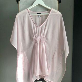 Sheer kaftan top