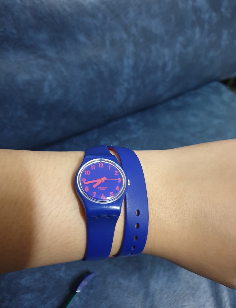 Swatch double wrap watch outlet
