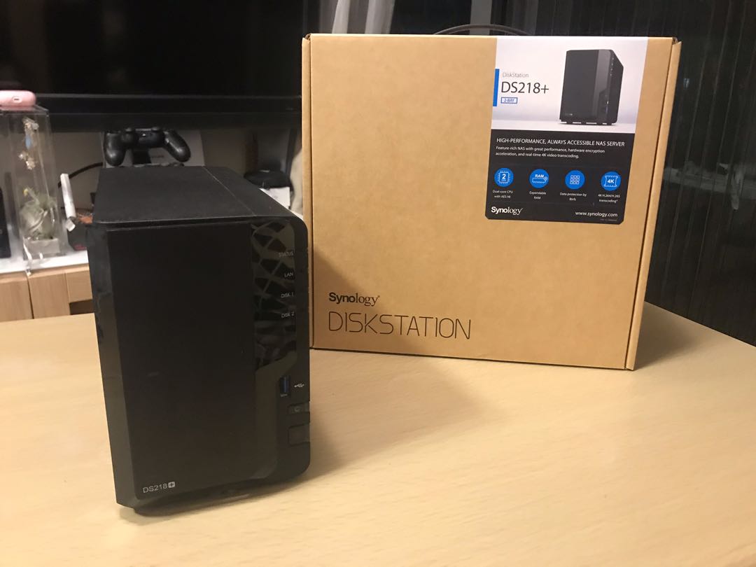 二手Synology DiskStation NAS DS218+, 電腦＆科技, 電腦周邊及配件