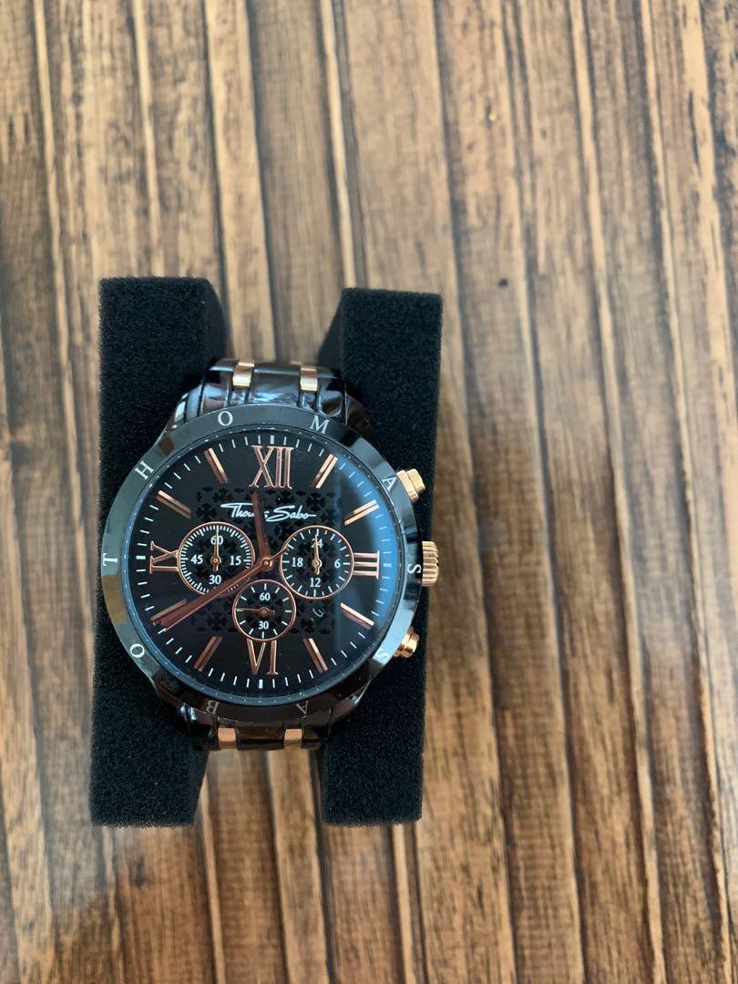 Thomas Sabo Rebel Urban Black Bico Gold Men s Fashion Watches