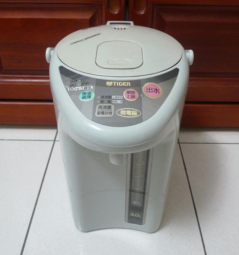 已售出 Tiger虎牌3公升微電腦電動熱水瓶熱水瓶電熱水瓶pdhb30r 無法出水零件機故障品單賣機體 家電電器 廚房家電在旋轉拍賣