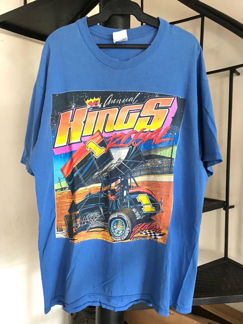 Vintage Racing Tee, Men's Fashion, Tops 