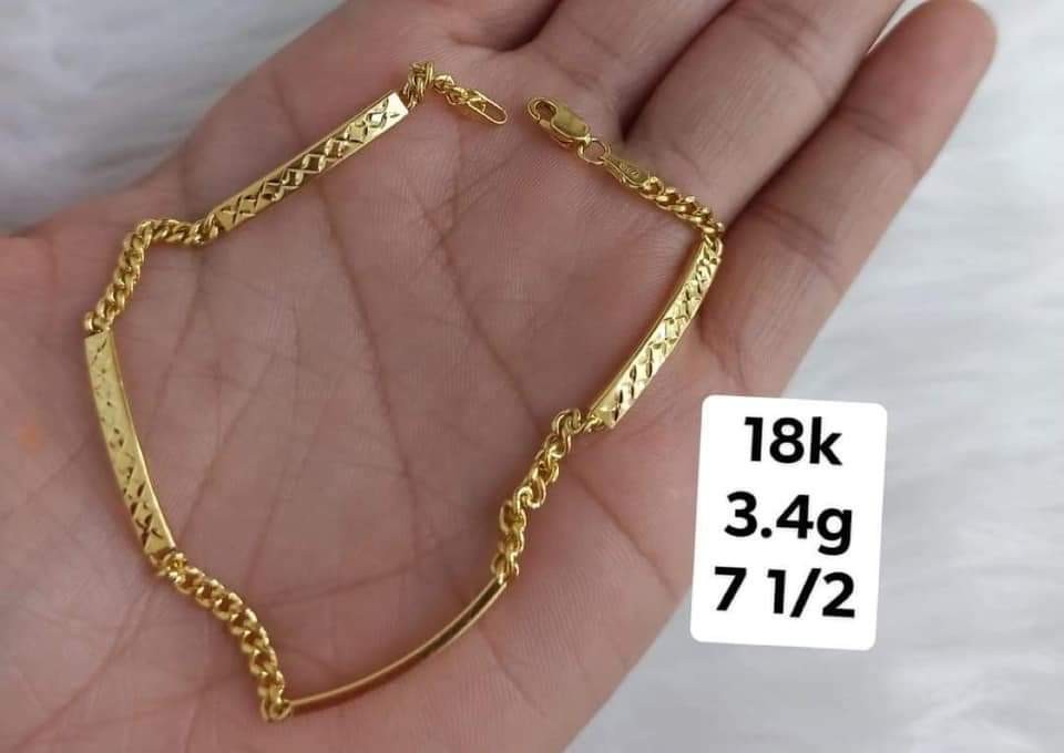 18k saudi gold bracelet, Women's Fashion, Jewelry & Organizers, Bracelets  on Carousell