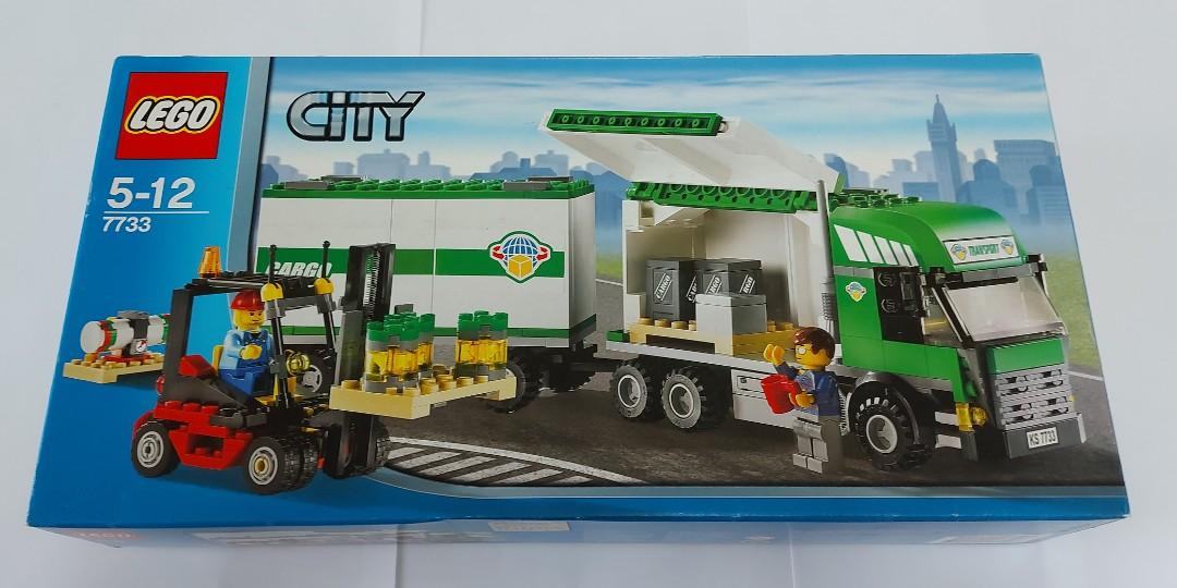 lego city 7733 truck & forklift