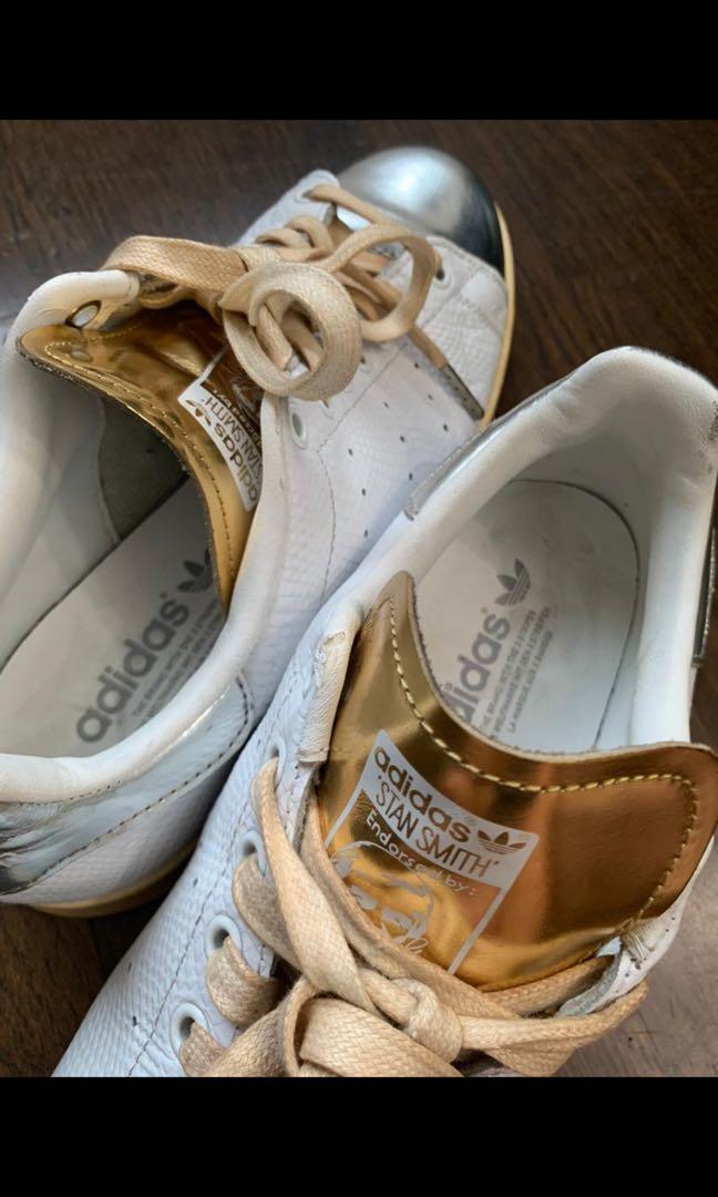 Adidas Stan Smith Limited Edition Gold Silver Men s Fashion