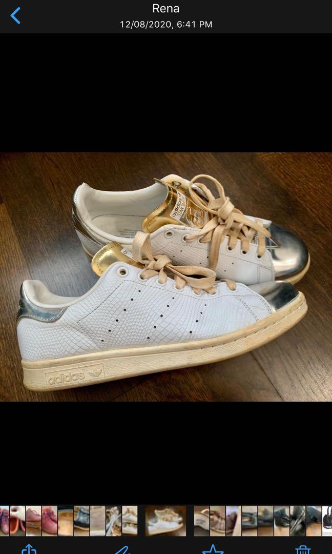 Adidas Stan Smith Limited Edition Gold Silver Men s Fashion