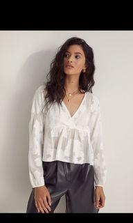 Aritzia Wilfred Peplum Blouse