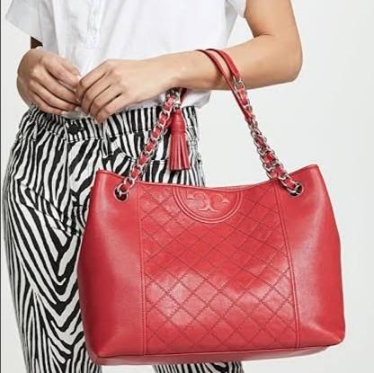 Tory burch fleming distressed tote cheap