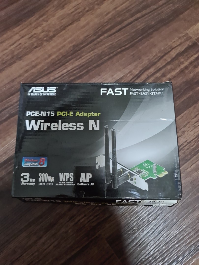 Asus PCE-N15 Wireless N PCI-E Adapter, Computers & Tech, Parts ...