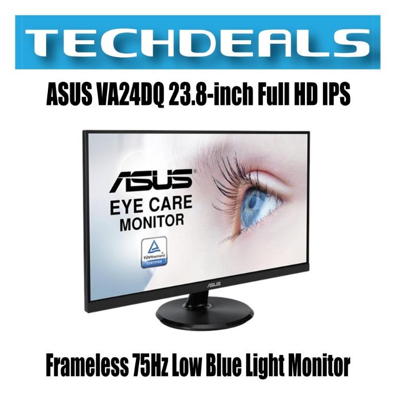 Asus Va24dq 23 8 Inch Full Hd Ips Frameless 75hz Low Blue Light Monitor Electronics Computer Parts Accessories On Carousell