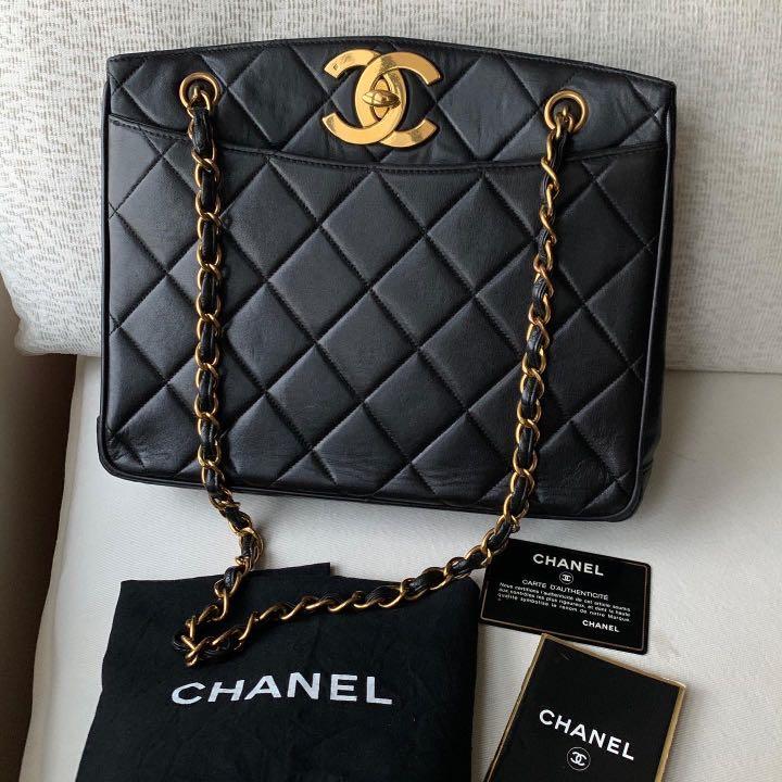 AUTHENTIC CHANEL Big CC Shoulder Tote Bag, Luxury, Bags & Wallets on  Carousell