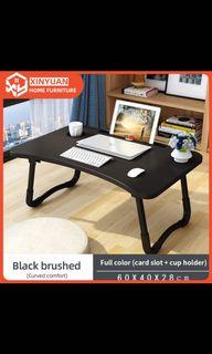 Black Foldable Laptop Short Study Table