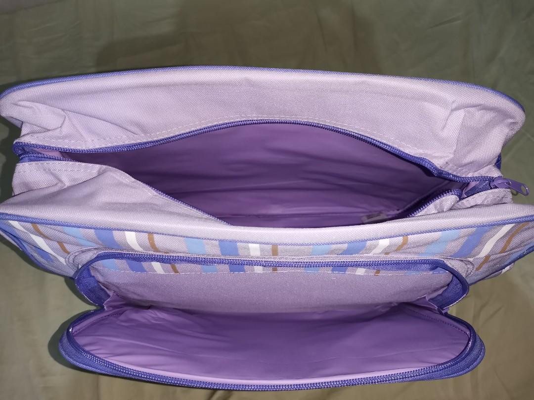 lilac diaper bag