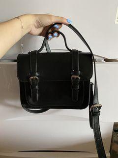 brandy melville black buckle bag