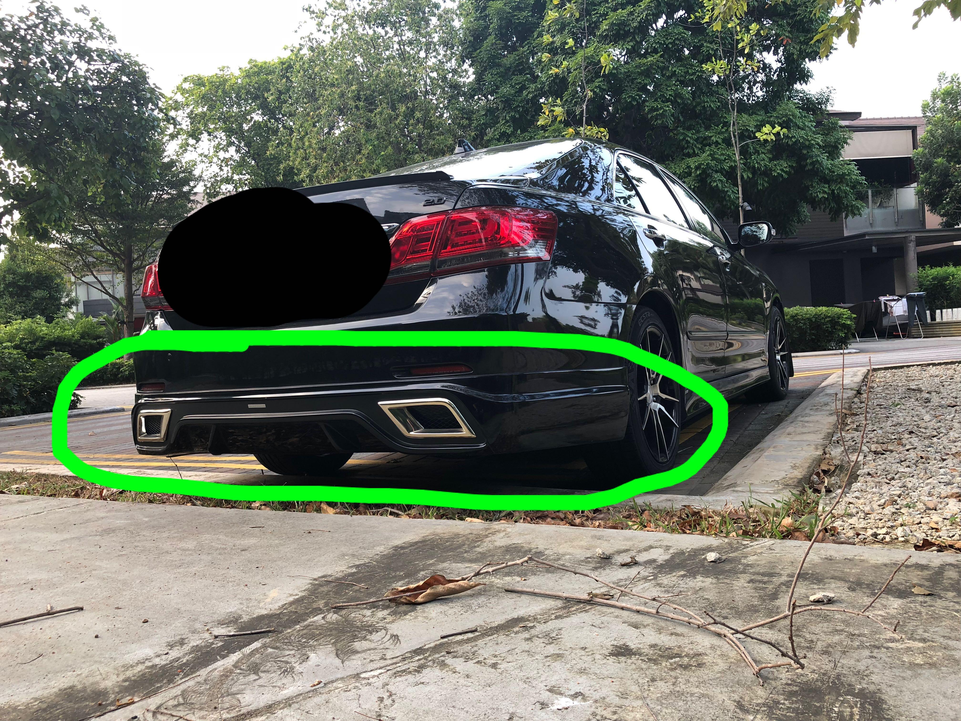 Camry ACV40 rear bumper and side skirt, Car Accessories, Accessories on ...