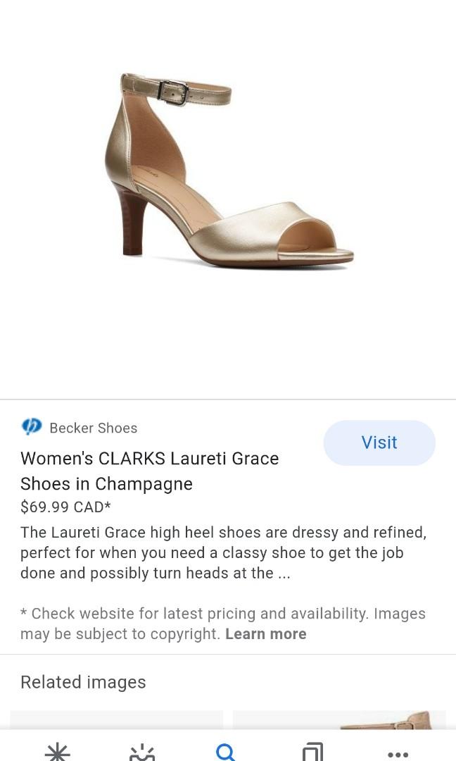 Dwell udgør Converge Clarks Laureti Grace in Champagne, Women's Fashion, Shoes on Carousell