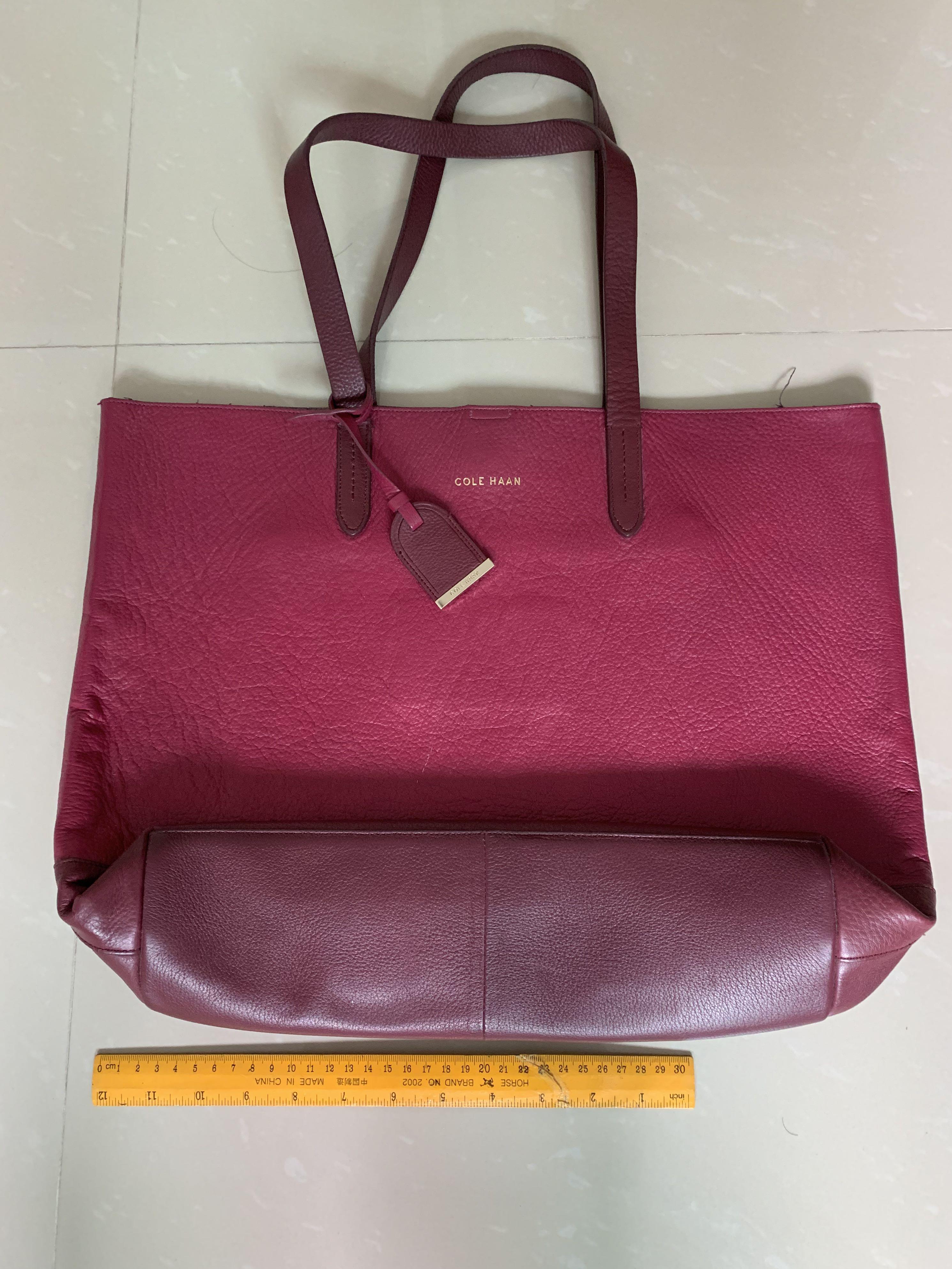 cole haan leather tote