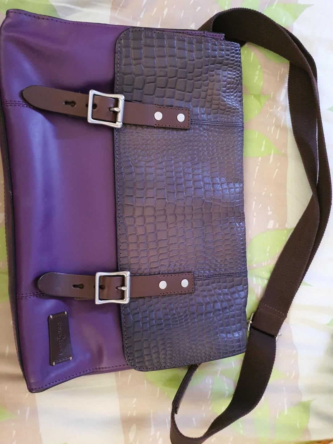 Cole Haan Purple Leather Bag