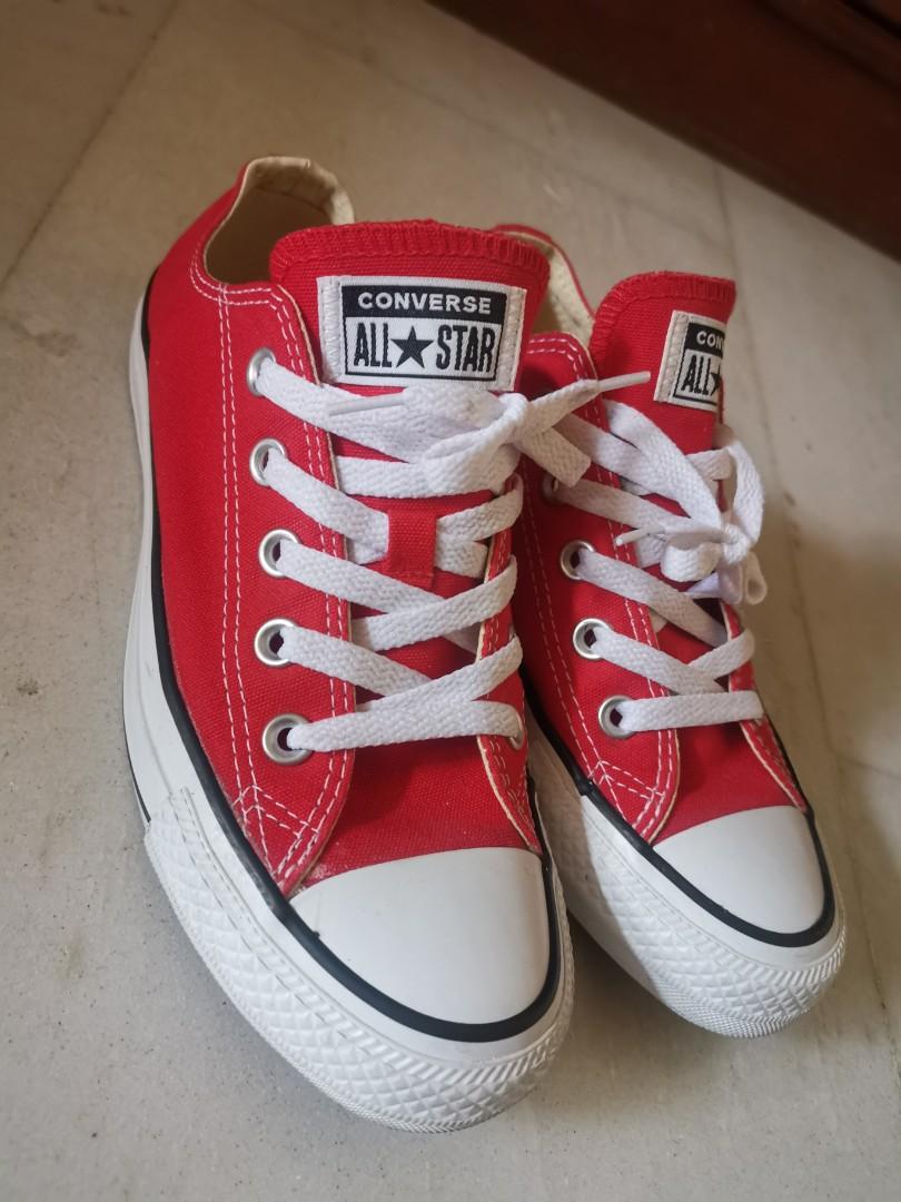 converse all star red sneakers