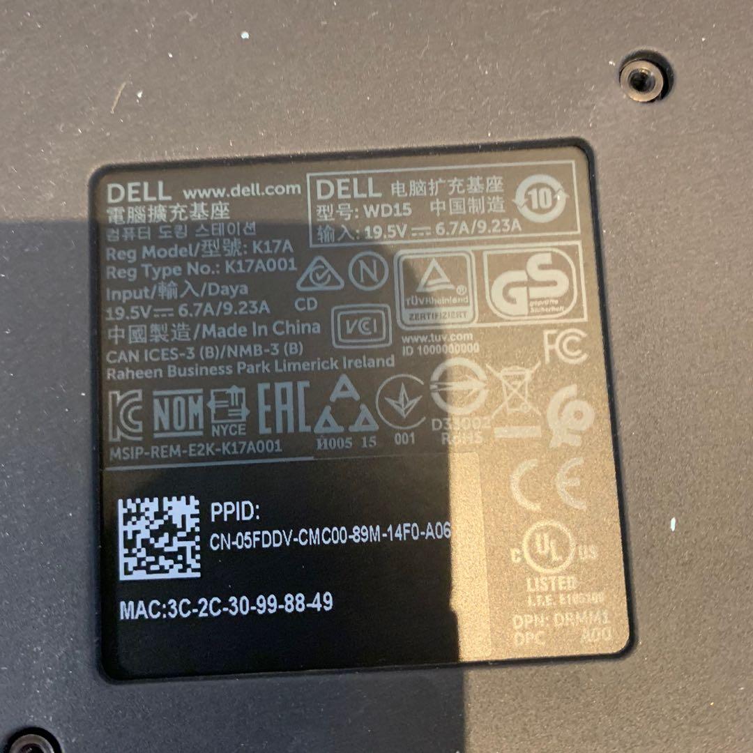 Dell Wd15 Docking Station W Power Adapter Electronics Computer Parts Accessories On Carousell