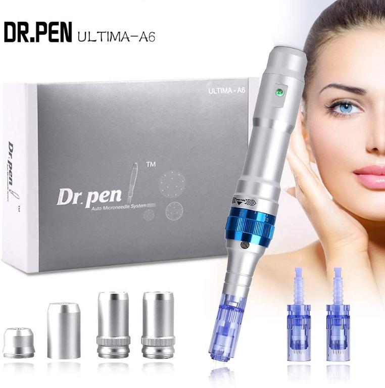 Dr Pen A6 Ultima With Ce Certificate Mysweety Electric Derma Roller Pen Stamp System For Wrinkles Stretch Marks Acne Scar Hair Loss Treatment Dr Pen With 2pcs 12 Pins Micro Needles Electronics