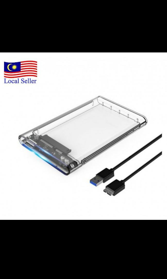 Fideco Usb 3 0 External Hard Drive Enclosure Casing For 2 5 Inch 7mm 9 5mm Sata Hdd Ssd Support Electronics Computer Parts Accessories On Carousell