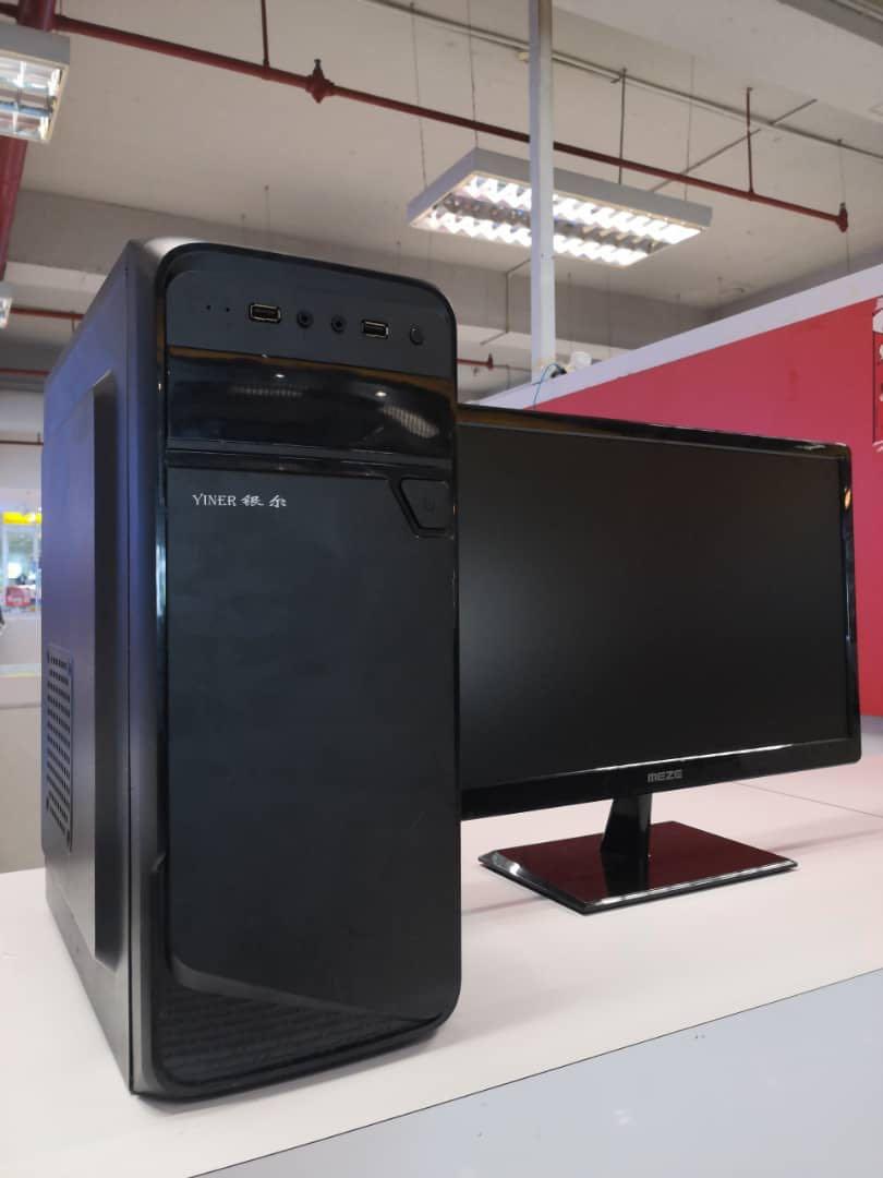 11 11 Promotion Used High Spec Pc Intel I3 7100 Desktop 8gb Memory 120gb Ssd With 21 Monitor Full Set Electronics Computers Desktops On Carousell