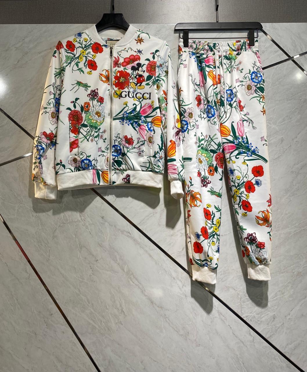 Gucci Floral Jacket and Pants Set 
