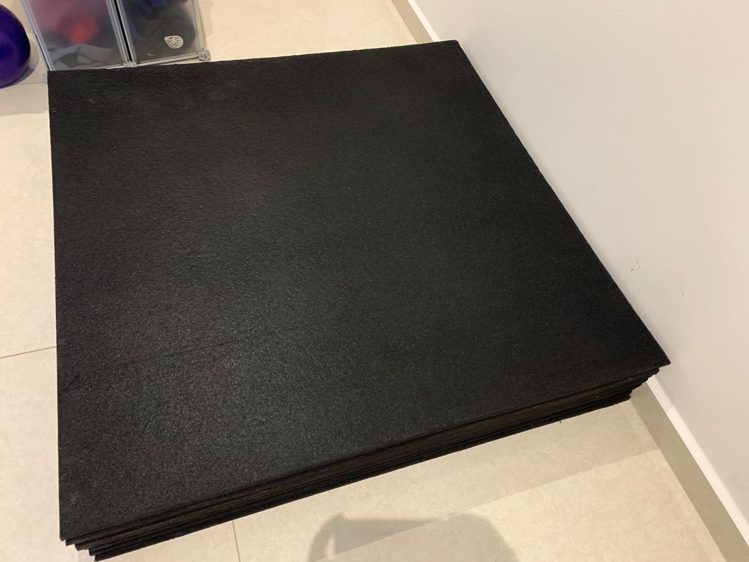100cm x 100cm Gym Floor Mat High Impact Gym Tiles, Sports Equipment