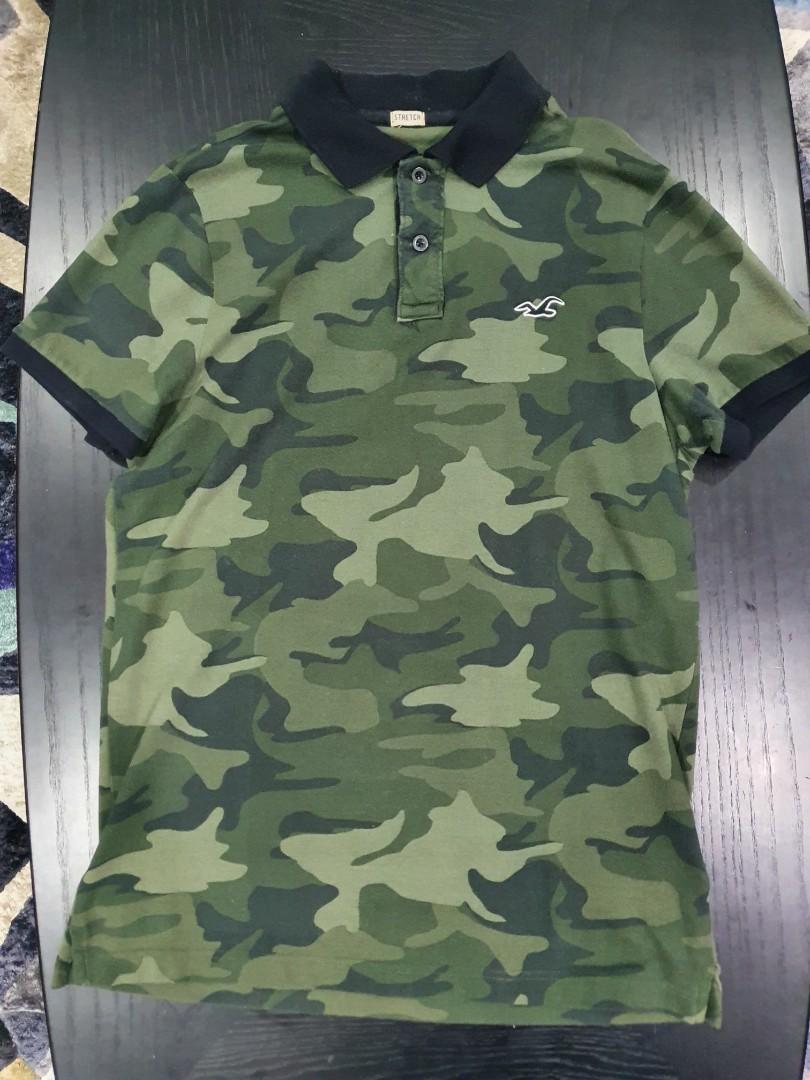 Hollister mens camo polo M Men s Fashion Tops Sets Tshirts