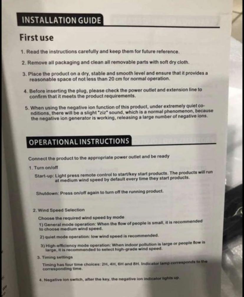Ider air sale purifier specs