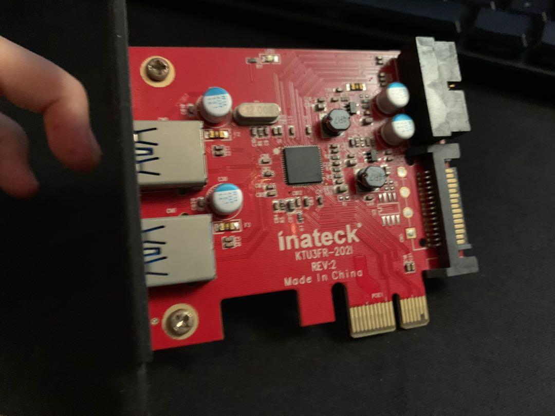 Inateck 2Port USB 3.0 PCIE PCIE Express Card, 電腦＆科技, 電腦周邊及配件, 電腦線、轉接線