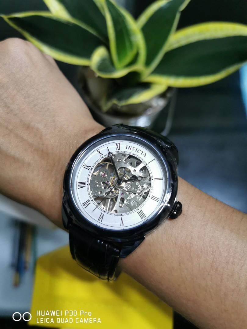 Invicta Specialty Leather Strap Mechanical Automatic Self Winding IN 32633