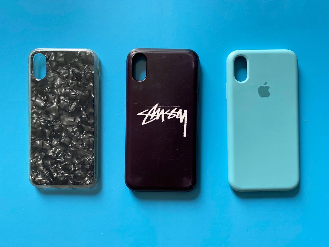 iPhone X Cases Take All (Category: Cases & Sleeves) located in Pasay City. Submitted by itsantonymous (Listing ID 1027921221, Image 1). Description: Selling my iPhone cases preloved 1. Stussy Case with card holder from Seoul (Works with beep card) 2. Original Baby blue case from Power Mac 3. Black Mosaic Case from HK Take all for 350 last price.