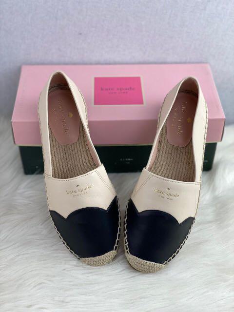 Kate Spade Garden Espadrille Shoes In Black Bare, Luxury, Apparel on  Carousell