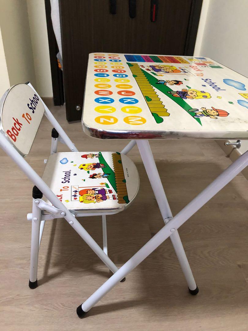 Kids table and chair, Babies & Kids, Toys & Walkers on Carousell