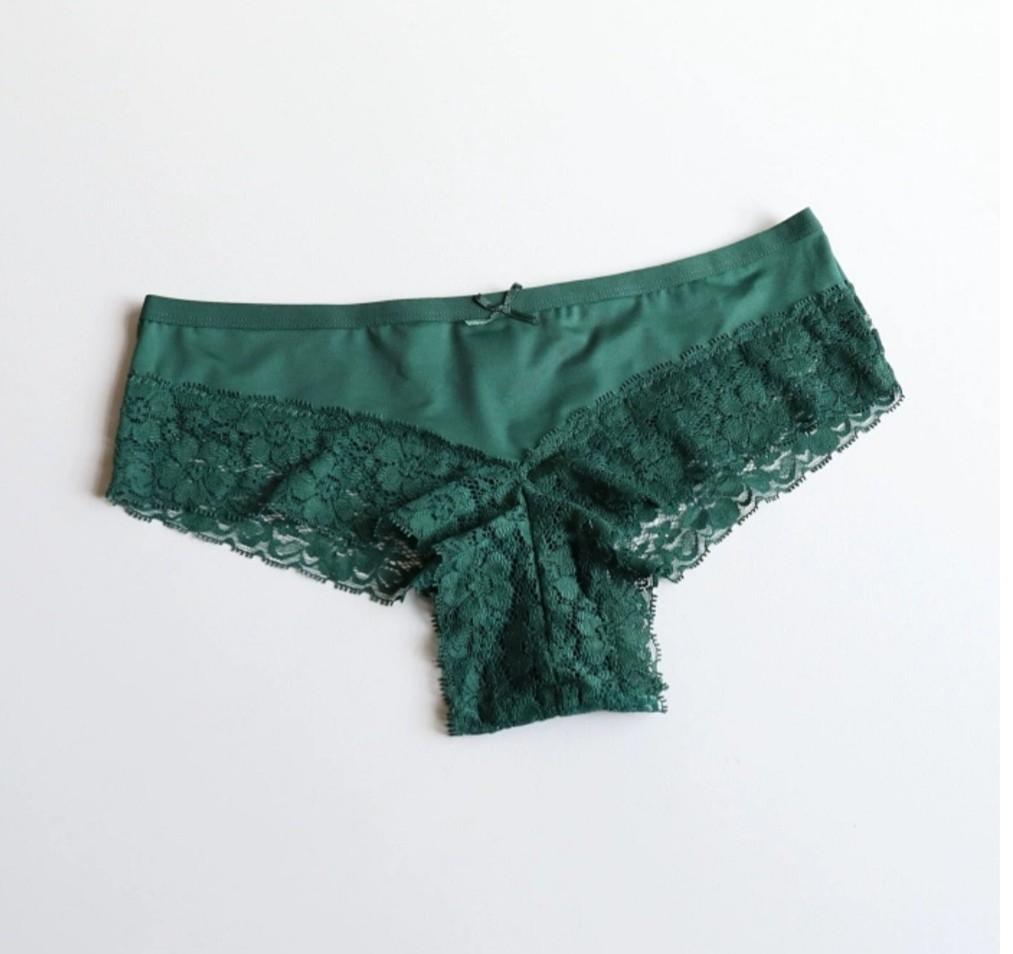 Lace Cheekini Panty - Emerald Green, Women's Fashion, New