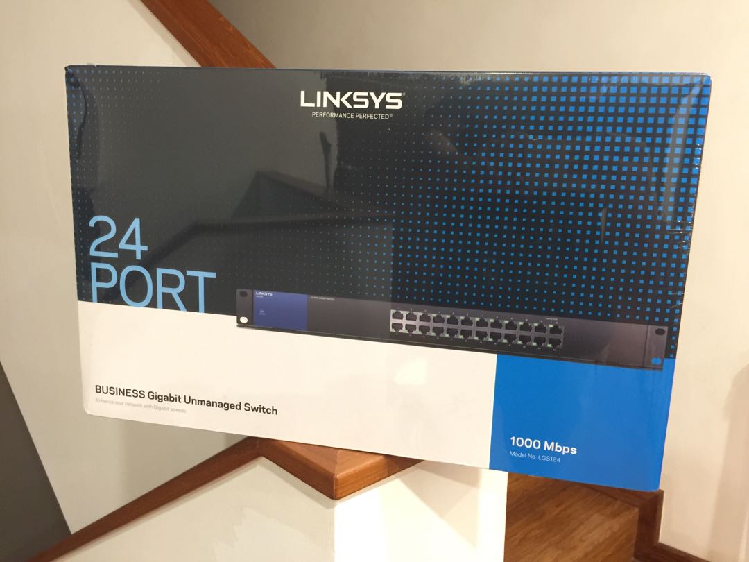 L. 509/88 E D. Lgs. 124/98 LINKSYS LGS-124-AP 24 port unmanaged gigabit switch, Computers & Tech