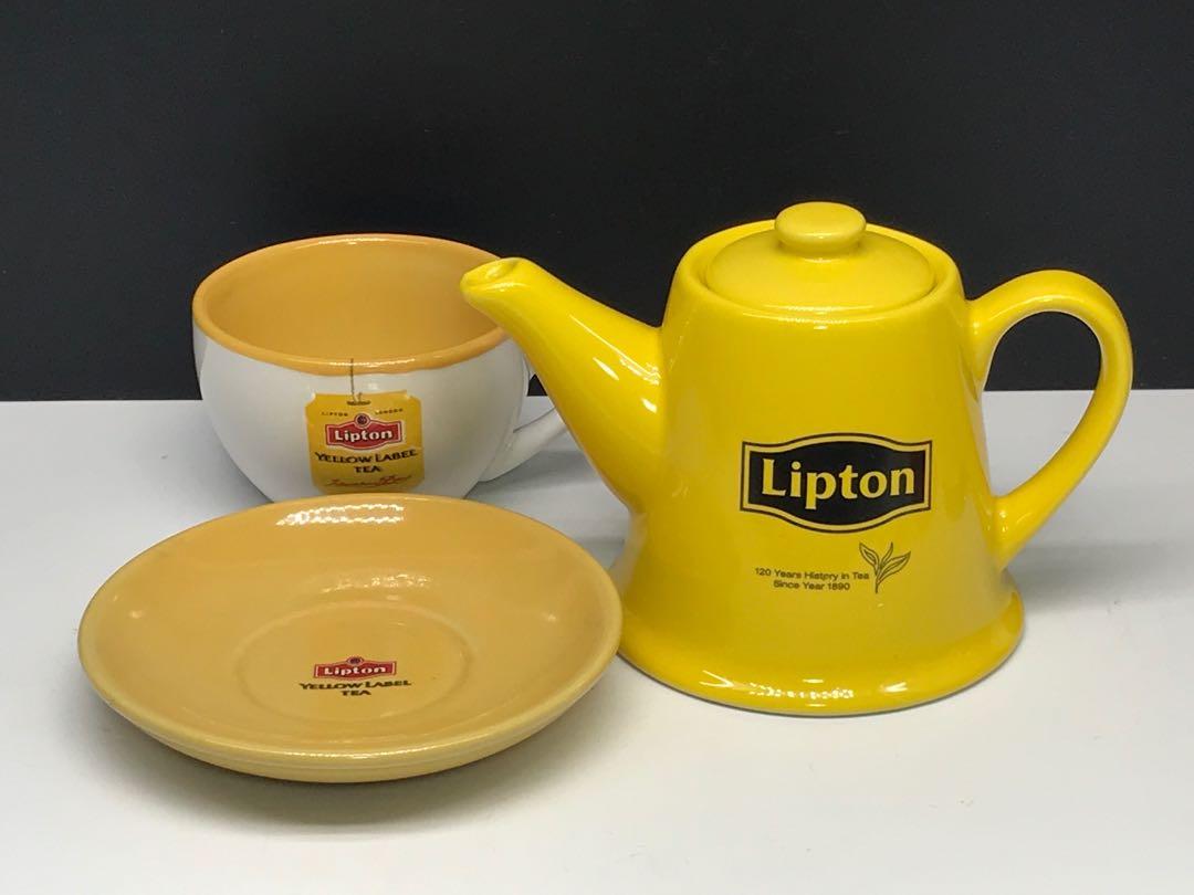 Vintage! Lipton Tea Pot & Tea Cup Set , Furniture & Home Living