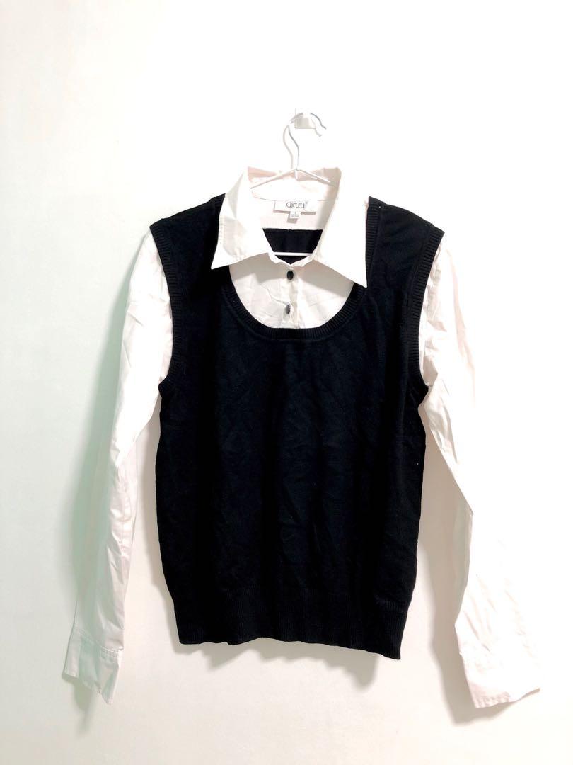 Long sleeves with vest online
