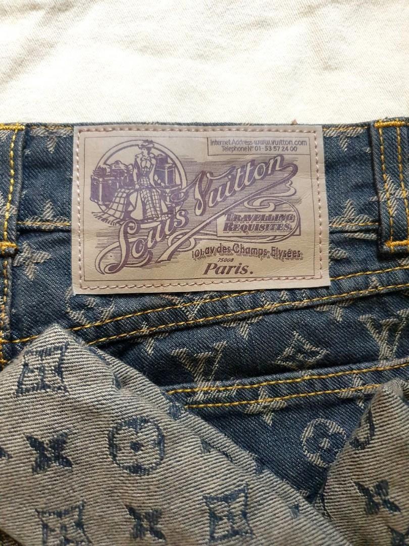 Louis Vuitton Brown Monogram Denim Jeans - For Sale on 1stDibs  lv denim  jeans, louis vuitton monogram denim jeans, louis vuitton black denim jeans