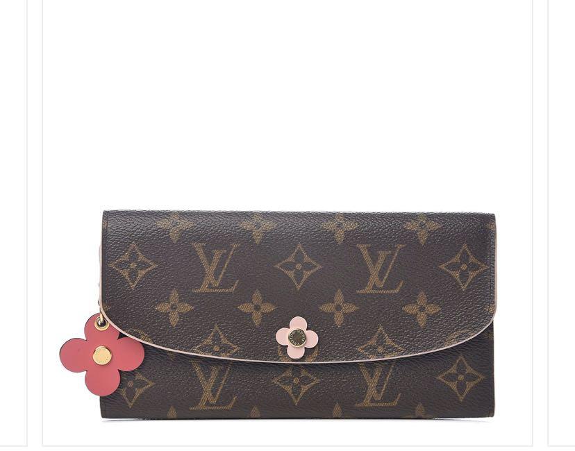 Authentic Louis Vuitton Monogram Bloom Pink Flower Long Wallet, Luxury,  Bags & Wallets on Carousell