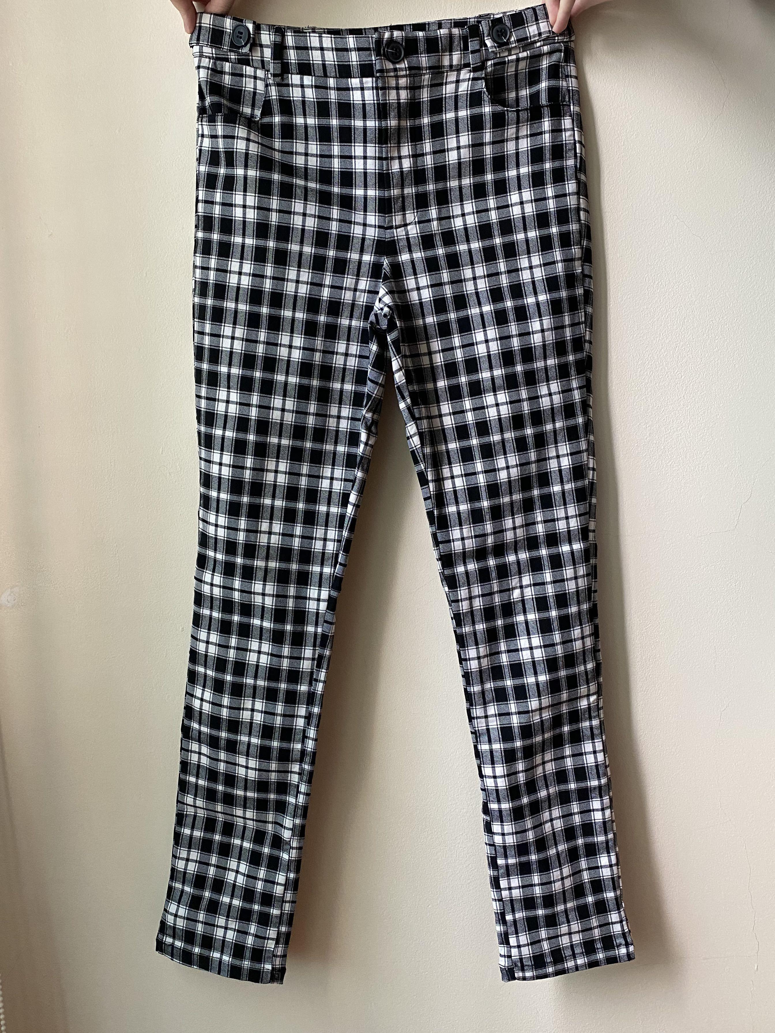 Mango Checkered Pants Women s Fashion Bottoms Other Bottoms on Carousell
